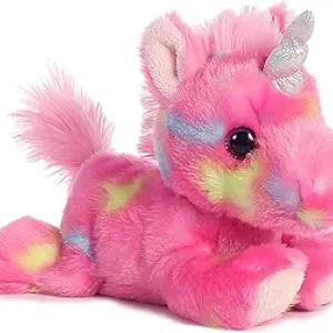 Peluche Licorne Aurora Vibrant Bright Fancies 20cm - Jouet Doux