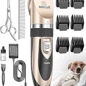 Tondeuse Chien Silencieuse oneisall - Kit Complet Rechargeable sans Fil