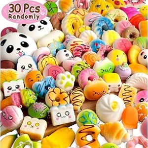 Squishies Kawaii 30 Pcs - Jouets Anti-Stress pour Enfants et Adultes