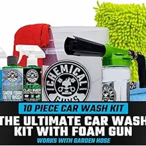 Kit Complet Lavage Auto Chemical Guys 10 Pièces avec Pistolet Mousse