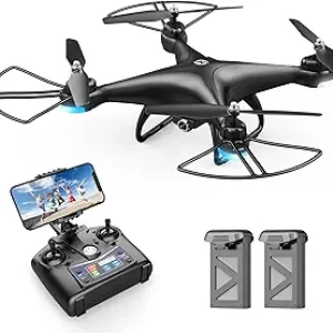 Drone FPV HS110D 1080P - Caméra HD 120° WiFi, Commande Vocale & Gestes
