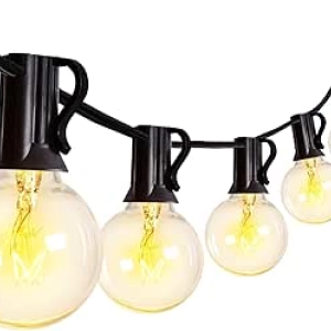 Guirlande Lumineuse Extérieure 25m - 27 Ampoules G40 Connectables Étanche