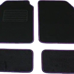 Tapis de Voiture Violet Set 4 Pièces Antidérapant - Universel