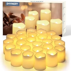 Bougies LED sans flamme 24 pièces - Bougies électriques longue durée 200h