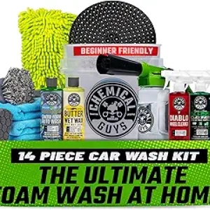 Kit Complet Detailing Auto Chemical Guys 14 Pièces - Canon à Mousse & Accessoires