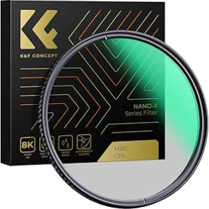 Filtre Polarisant Circulaire 77mm K&F CONCEPT - CPL Ultra Slim Nano-X