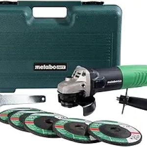 Meuleuse d'angle Metabo HPT 4-1/2 pouces - 980W avec 5 disques