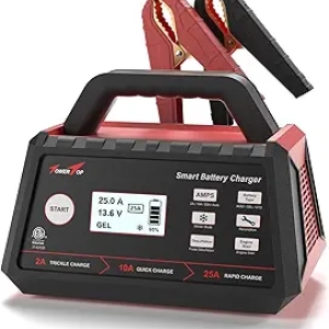 Chargeur Batterie 12V Intelligent TowerTop 25A - Réparation & Maintien Automatique