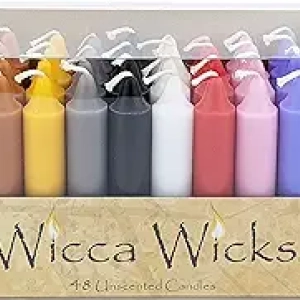 Lot de 48 Bougies Colorées 10cm - Supplies Wicca & Autel Witchcraft