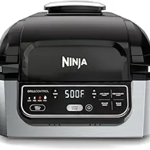 Ninja Foodi Grill 5-en-1 : Grill Intérieur, Friteuse à Air Chaud, Rôtissoire