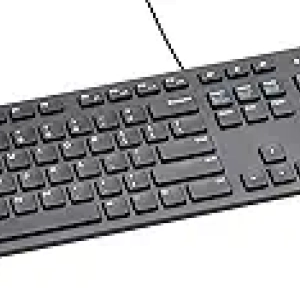 Clavier Filaire QWERTY Amazon Basics Full-Size Noir USB