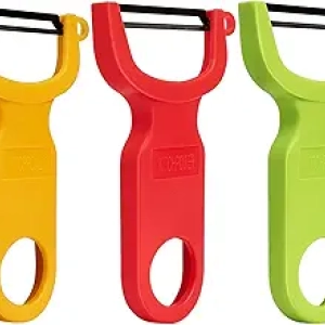 Éplucheur de Légumes et Fruits en Acier Carbone - Lot de 3 Couleurs