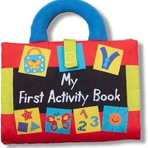 Livre d'activités Melissa & Doug pour bébé - Jouet Montessori avec marionnettes