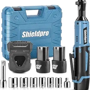 Clé à Cliquet Électrique Sans Fil 40 Ft-lb | Kit Complet avec 2 Batteries