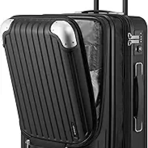 Valise Cabine LEVEL8 Grace 55cm Extensible - Trolley Avion TSA Noir