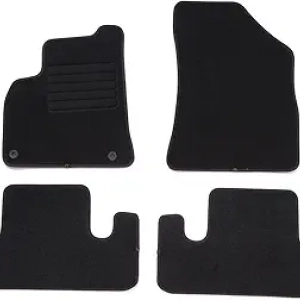 Tapis de sol voiture Peugeot 5008 - Set 4 tapis velours noir antidérapant