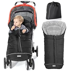 Sac de Couchage Universel pour Poussette - Chancelière Bébé Imperméable Hiver