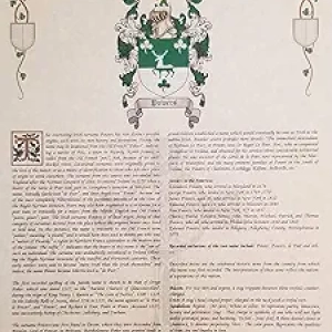 Brouette - Blason, Armoiries et Histoire Généalogique | Impression 8.5x11