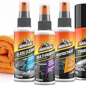 Kit complet nettoyage voiture Armor All 5 pièces - Intérieur et extérieur