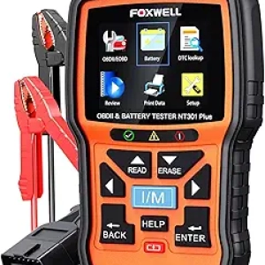 Scanneur OBD2 + Testeur Batterie FOXWELL NT301 Plus - Diagnostic Auto Professionnel