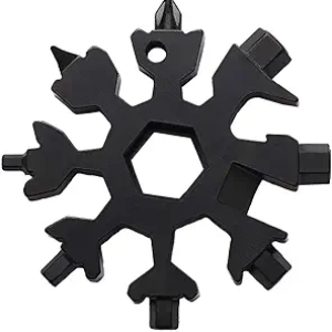 Multi-outil Flocon de Neige 18-en-1 - Tournevis Acier Inoxydable Compact