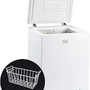Congélateur coffre BLACK+DECKER 122L - Capacité 3.5 cu.ft avec panier organisateur
