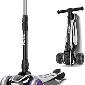 Trottinette Enfant 3-12 ans LOL-FUN - Roues LED, Pliable, Hauteur Ajustable
