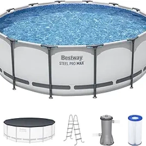 Piscine Hors-Sol Bestway Steel Pro MAX 14' x 48" - Pompe Filtrante Incluse