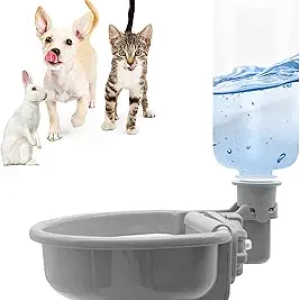 Fontaine eau chat chien 480ml - Distributeur gravité anti-débordement