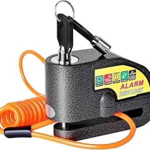 Antivol Disque Frein Moto avec Alarme 110dB - Sécurité Anti-Vol