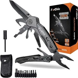 Multitool Pince 15 en 1 - Cadeau Homme Noël, Camping, Bricolage