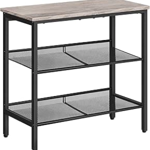 Table de Nuit HOOBRO 3 Étages - Meuble d'Appoint Étroit pour Petit Espace