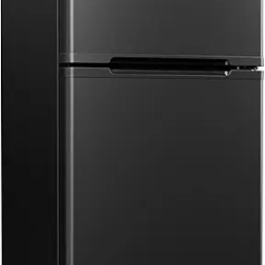 Mini Frigo EUHOMY 3.2 Cu.Ft avec Congélateur 2 Portes - Réfrigérateur Compact pour Chambre, Bureau, Dortoir