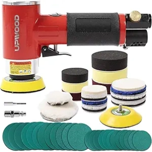 Ponceuse Pneumatique Mini 25-50mm | Polisseur Carrosserie Auto avec Accessoires