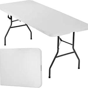 Table Pliante 6 Pieds Portable pour Fêtes et Événements - FDW