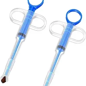 Seringue à Pilules pour Chats et Chiens - Distributeur de Médicaments Pet Pill Plunger (Lot de 2)