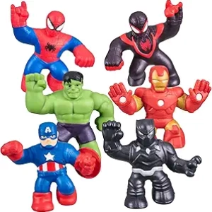 Heroes of Goo Jit Zu Marvel Mega 6 Pack - Figurines Squishy Extensibles