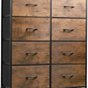 Commode 8 Tiroirs WLIVE - Meuble de Rangement Tissu Chambre