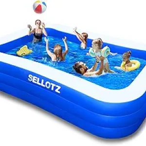 Piscine Gonflable Familiale 120" x 72" - Piscine Enfants et Adultes XXL