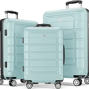 Valise Rigide Extensible SHOWKOO - Trolley Polycarbonate Durable avec Serrure TSA