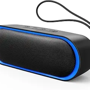 Enceinte Bluetooth Waterproof LENRUE - 24h d'autonomie, Son stéréo puissant