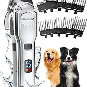 Tondeuse Chien oneisall - Poils Épais, Silencieuse, Rechargeable & Étanche IPX7