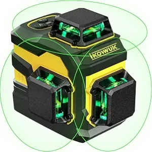 Niveau Laser 12 Lignes 360° avec Télécommande - IKOVWUK Autonivelant