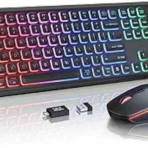 Clavier et Souris Sans Fil RGB Rechargeables - Mac/Windows