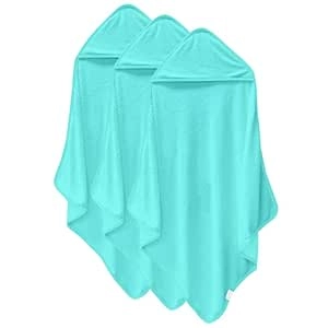Lot de 3 Serviettes de Bain à Capuche Bébé en Bambou - Doux et Ultra Absorbant