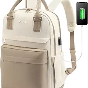 Sac à Dos Ordinateur Femme 15.6 Pouces LOVEVOOK - Vintage Étanche USB