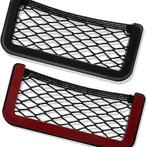Lot de 2 Filets de Rangement Voiture - Organisateur Mesh pour Auto, RV et Camping-car
