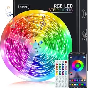 Ruban LED RGB Synchronisé à la Musique avec Télécommande et APP