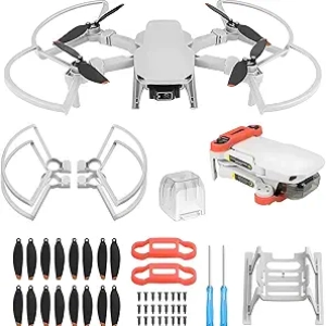 Kit Accessoires Complet DJI Mini 2/Mini 4K - 24 pièces (Hélices, Protection, Support)