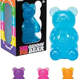 NeeDoh Gummy Bear - Jouet Sensoriel Anti-Stress 3,5cm